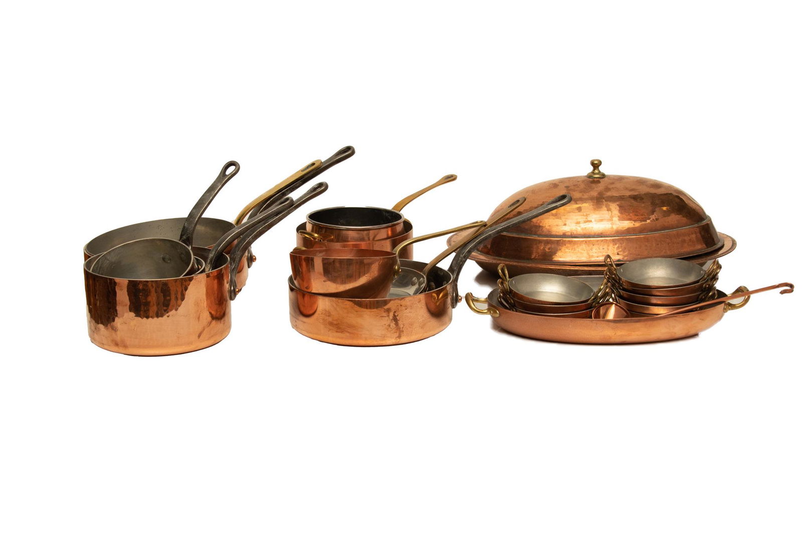 FRENCH COPPER AND BRASS COOKWARE 7 PCS. 2 BOGGUSTO, (1 of 8)