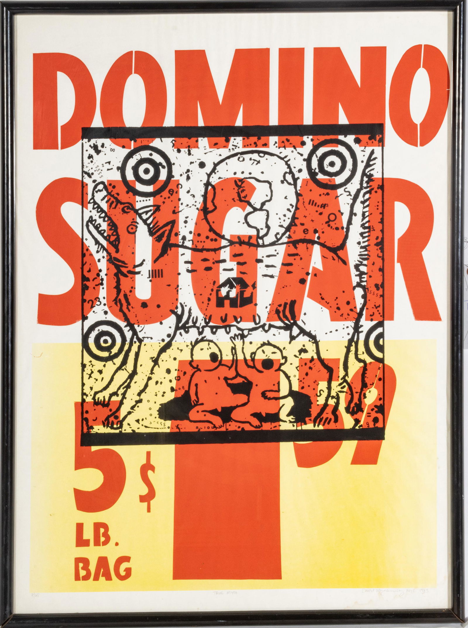 DAVID WOJNAROWICZ (AMER/NYC, 1954-1992) SCREENPRINT ON WOVE PAPER, 1983, H 33.25", W 24.5", TRUE (1 of 5)