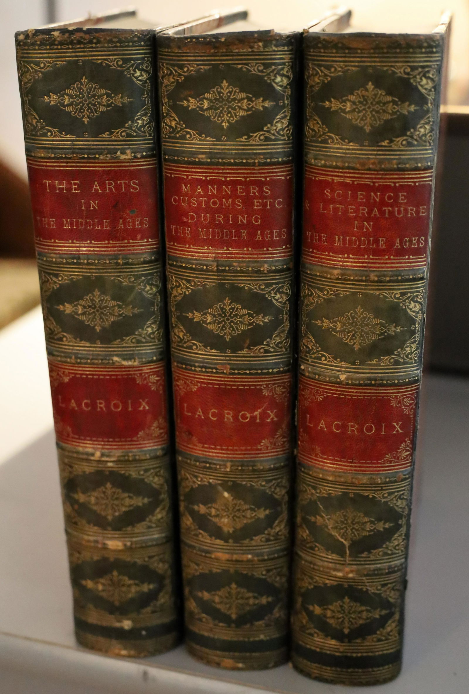 PAUL LACROIX 1878 THE ARTS OF THE MIDDLE AGES;  MANNERS, CUSTOMS, AND DRESS DURING THE MIDDLE AGES; (1 of 2)