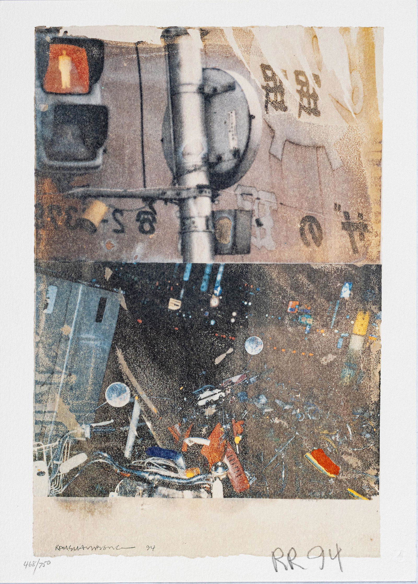 ROBERT RAUSCHENBERG (AMERICAN, 1925-2008) OFFSET LITHOGRAPH IN COLORS ON WOVE PAPER, 1994 H 12" W (1 of 4)