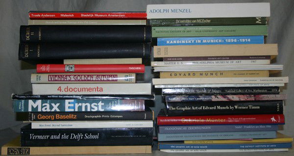 VARIOUS FINE ART BOOKS, SUBJECTS, MAX ERNEST,: VARIOUS FINE ART BOOKS, SUBJECTS INCLUDE, MAX ERNEST, VERMEER & MUNCH, 44:Including: Vermeer and the Delft School; Max Ernst: Beyond Surrealism; The Graphic Art of Edvard Much; Edvard Much: Symbols an