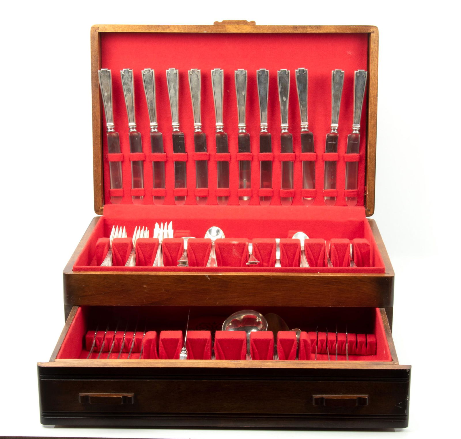 GORHAM 'ETRUSCAN' PATTERN STERLING SILVER FLATWARE, 75 PIECES, 58.15 TOZ (1 of 5)