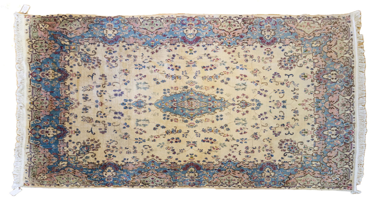 KERMAN PERSIAN ORIENTAL RUG C 1950 W 8'7" L 12'4" (1 of 2)