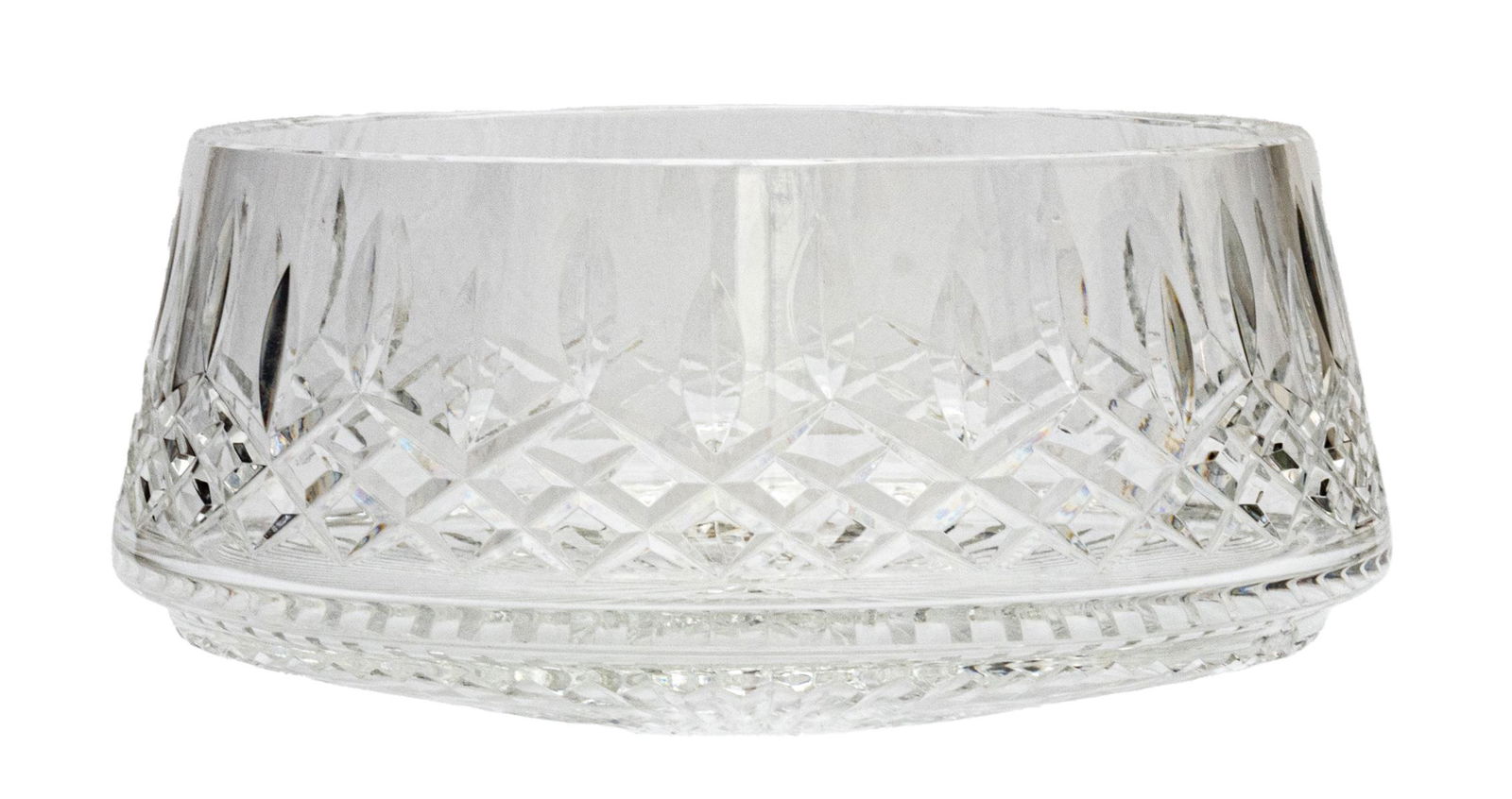WATERFORD 'KELSEY' CRYSTAL BOWL, H 4.5", DIA 10" (1 of 2)