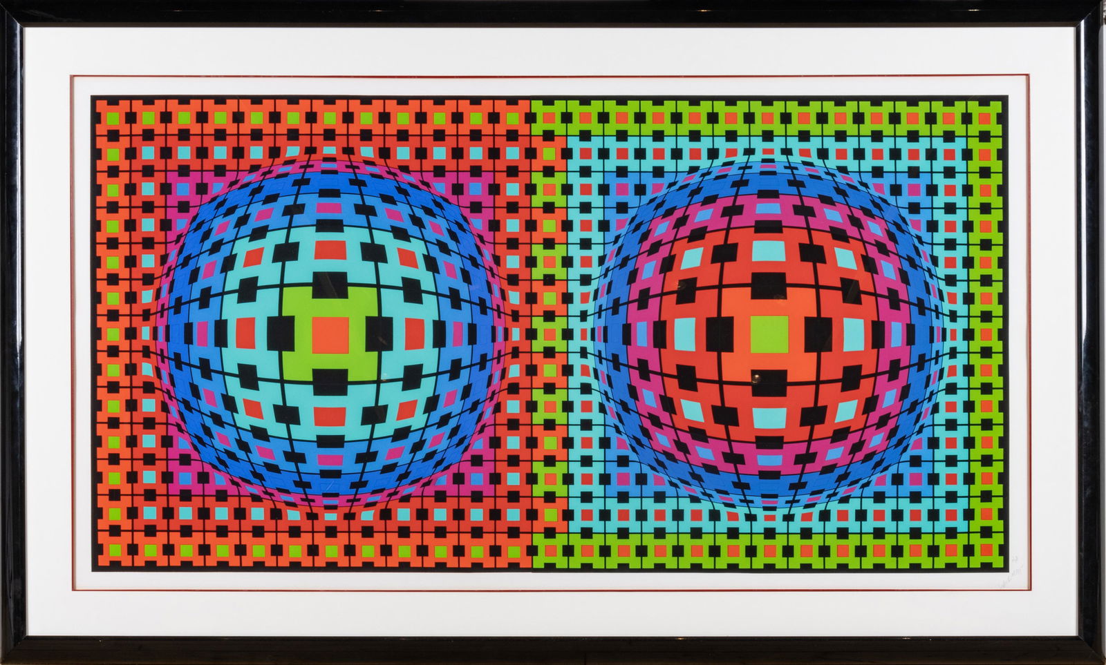 VICTOR VASARELY (FRENCH/HUNGARIAN, 1906-1997) SCREENPRINT IN COLORS ON WOVE PAPER, 1987 H 36" W (1 of 4)