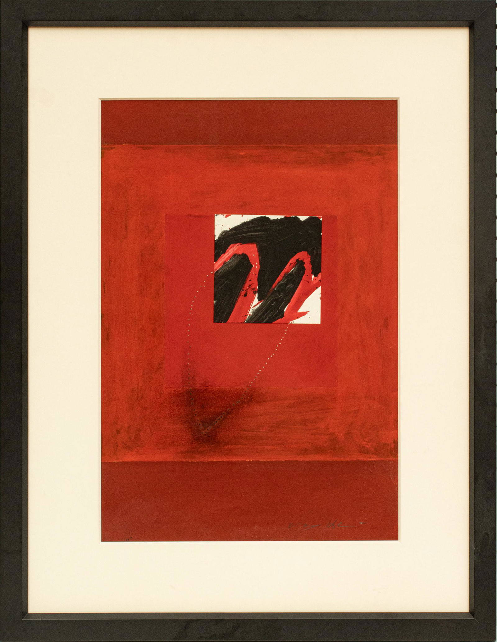 PETER MAX (AMERICAN, 1937) MIXED MEDIA COLLAGE ON WOVE PAPER, 1985 H 20" W 13.5" ABSTRACT HEART (1 of 4)