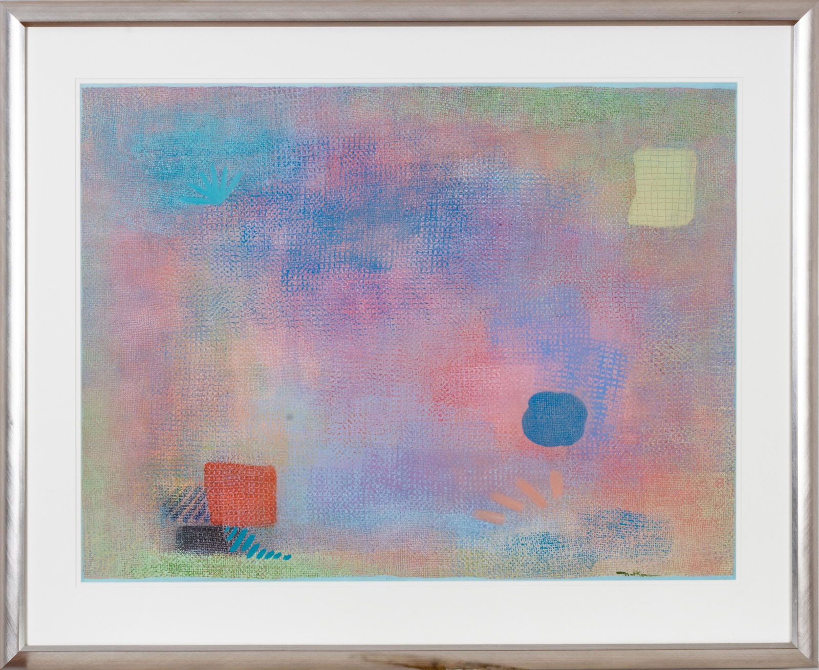 Robert Natkin (American, 1930-2010) Acrylic on Paper, Circa 1980A H 29”, W 38.5”,: ROBERT NATKIN (AMERICAN, 1930-2010) ACRYLIC ON PAPER, CIRCA 1980A H 29", W 38.5", UNTITLED (HITCHCOCK SERIES) Signed lower right. Accompanied by book Robert Natkin Recent Paintings from the Hitchcock