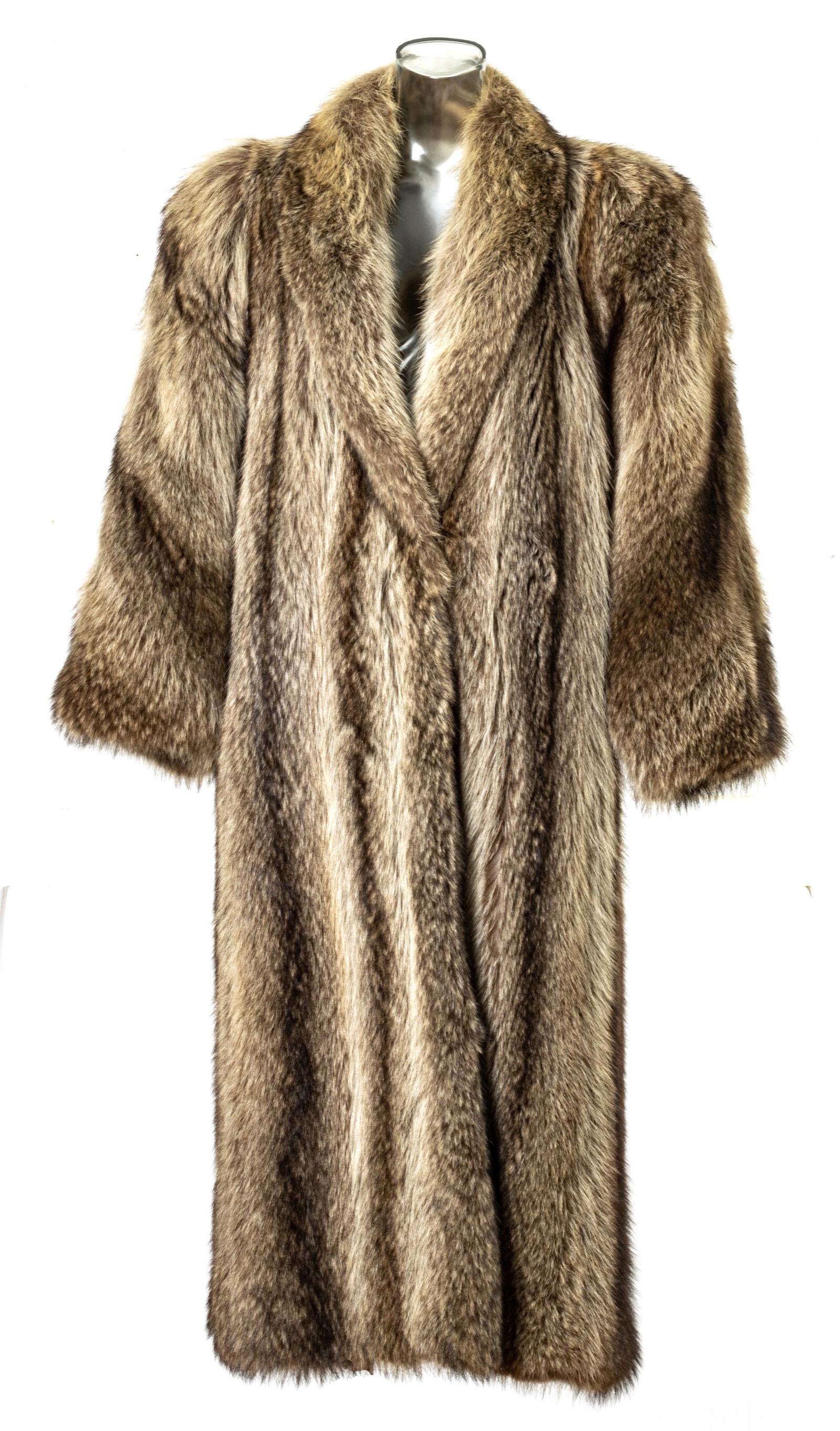Women’s Coyote Fur Coat, H 50’’ W 18’’ (1 of 4)