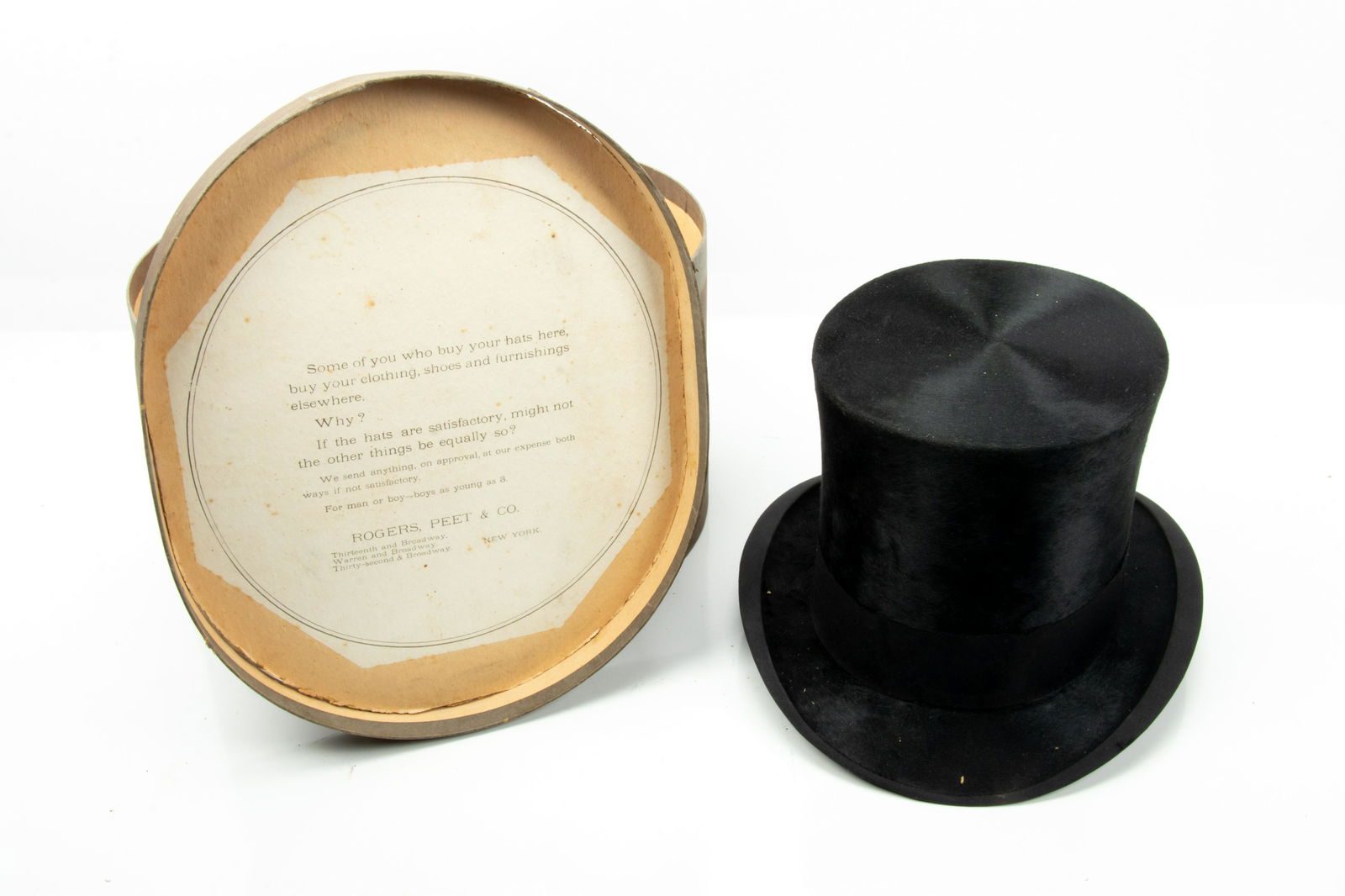 A.J White Hats (London), Beaver Top Hat With Box (1 of 4)