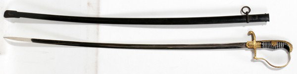 WWII EICKHORN GERMAN FIELD MARSHALL'S SWORD: WWII EICKHORN GERMAN FIELD MARSHALL'S SERIES SWORD, C1940, L 33" BLADE:Freiherr Von Stein, Field Marshall series sword having a 32 1/2" stainless steel blade, stamped: "Eickhorn Solingen" on the ricas