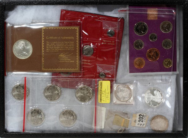 US, BRITISH, TURKS, MARSHALL ISLANDS, COINS, : US, BRITISH, TURKS, MARSHALL ISLANDS, COINS, 1780-1989, 17 PCS.: