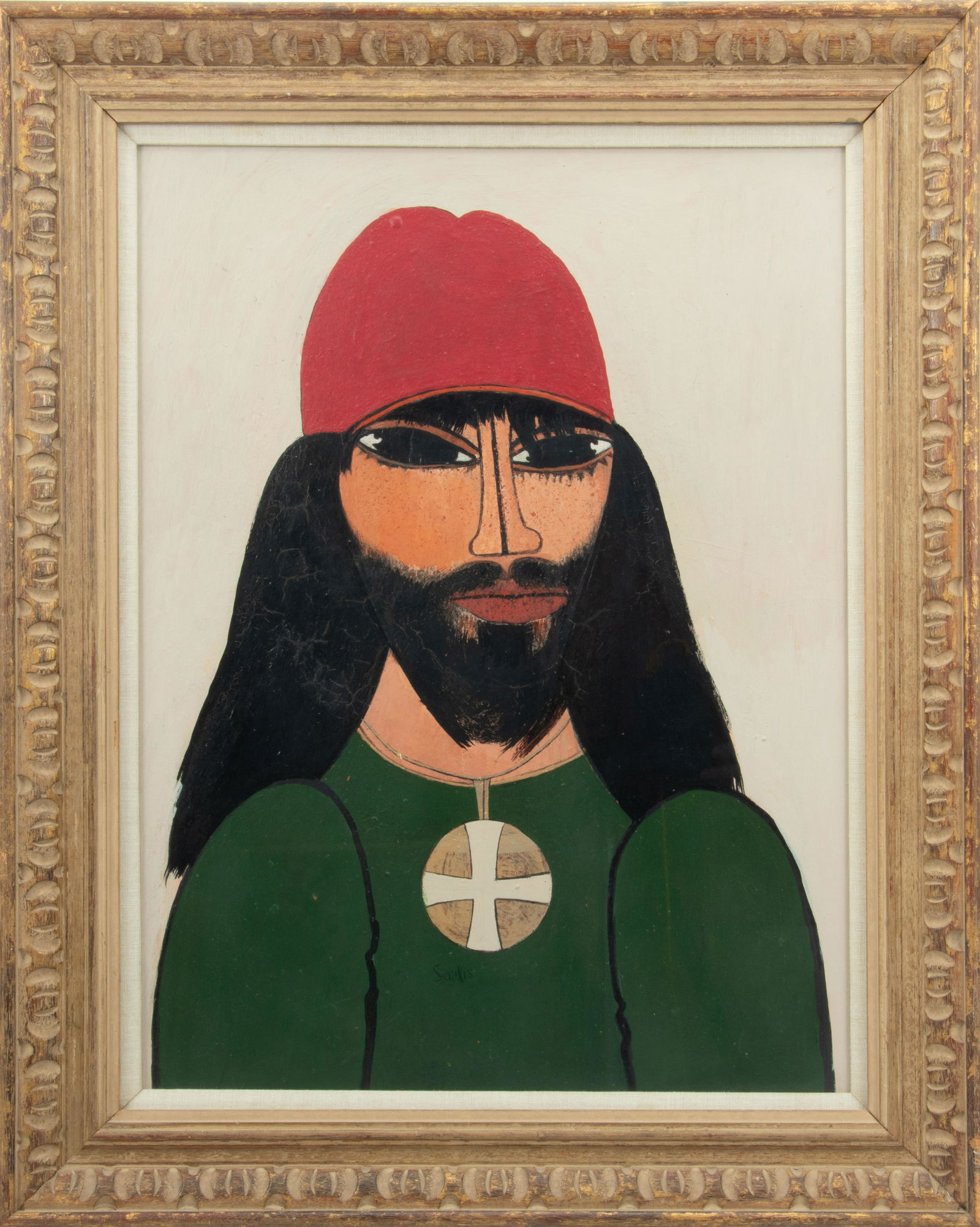 Sarkis Sarkisian (American 1909-1977) Oil On Masonite, H 23" W 17" "Rasputin" (1 of 3)
