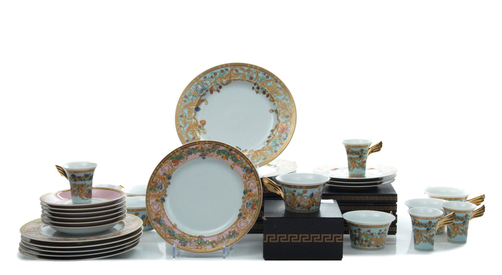 Versace For Rosenthal 'Le Jardin Des Papillons' Dinner Service, 42 pcs (1 of 7)
