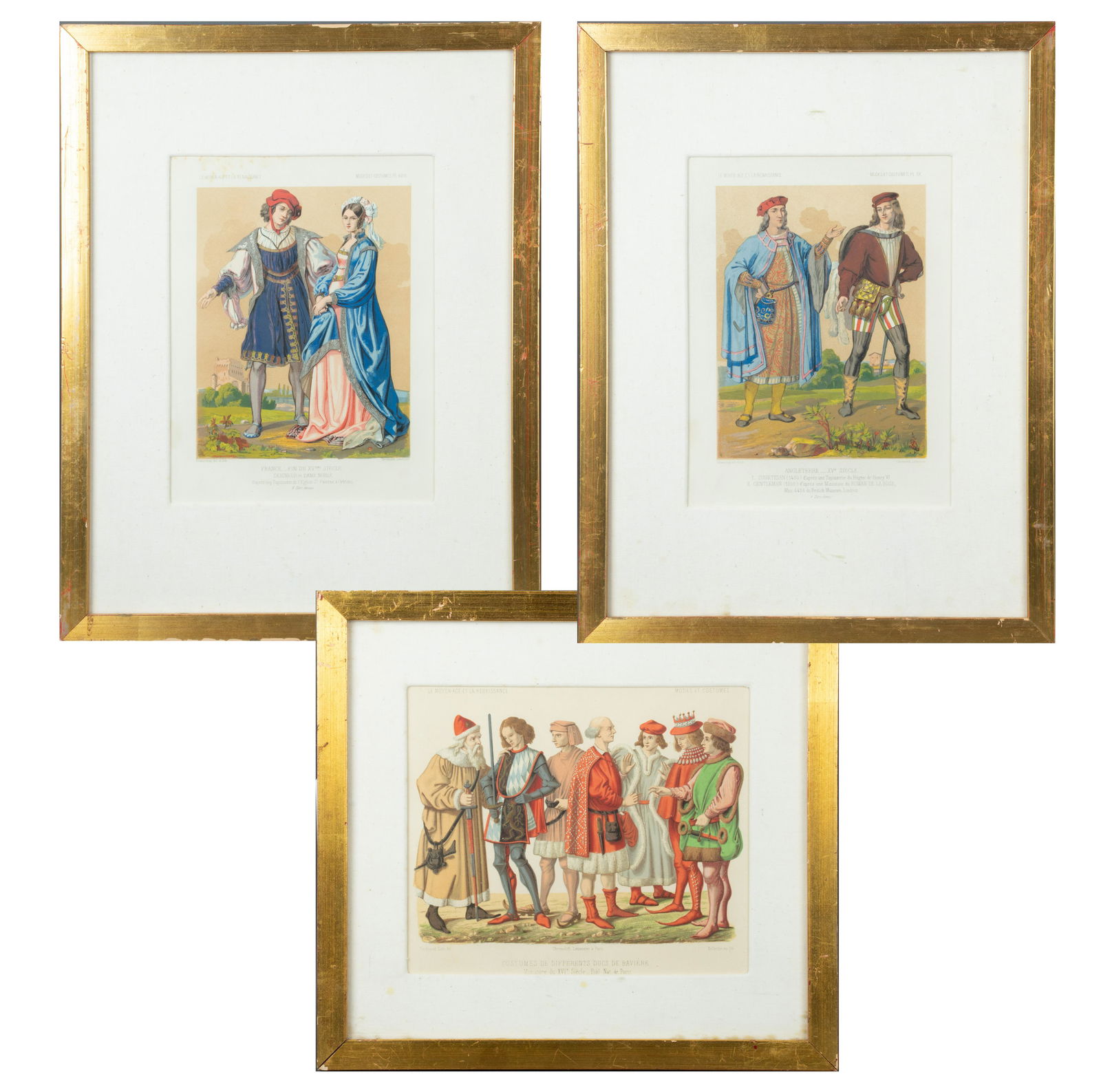 LEMEREIER (Paris) 19th Century Hand Colored Lithographs On Paper, Le Moyen-Age Et La Renaissance, (1 of 10)