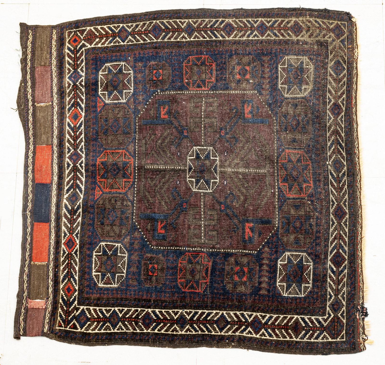 Persian Baluch Handwoven Wool Bagface, W 2' 9'' L 2' 8'' (1 of 2)