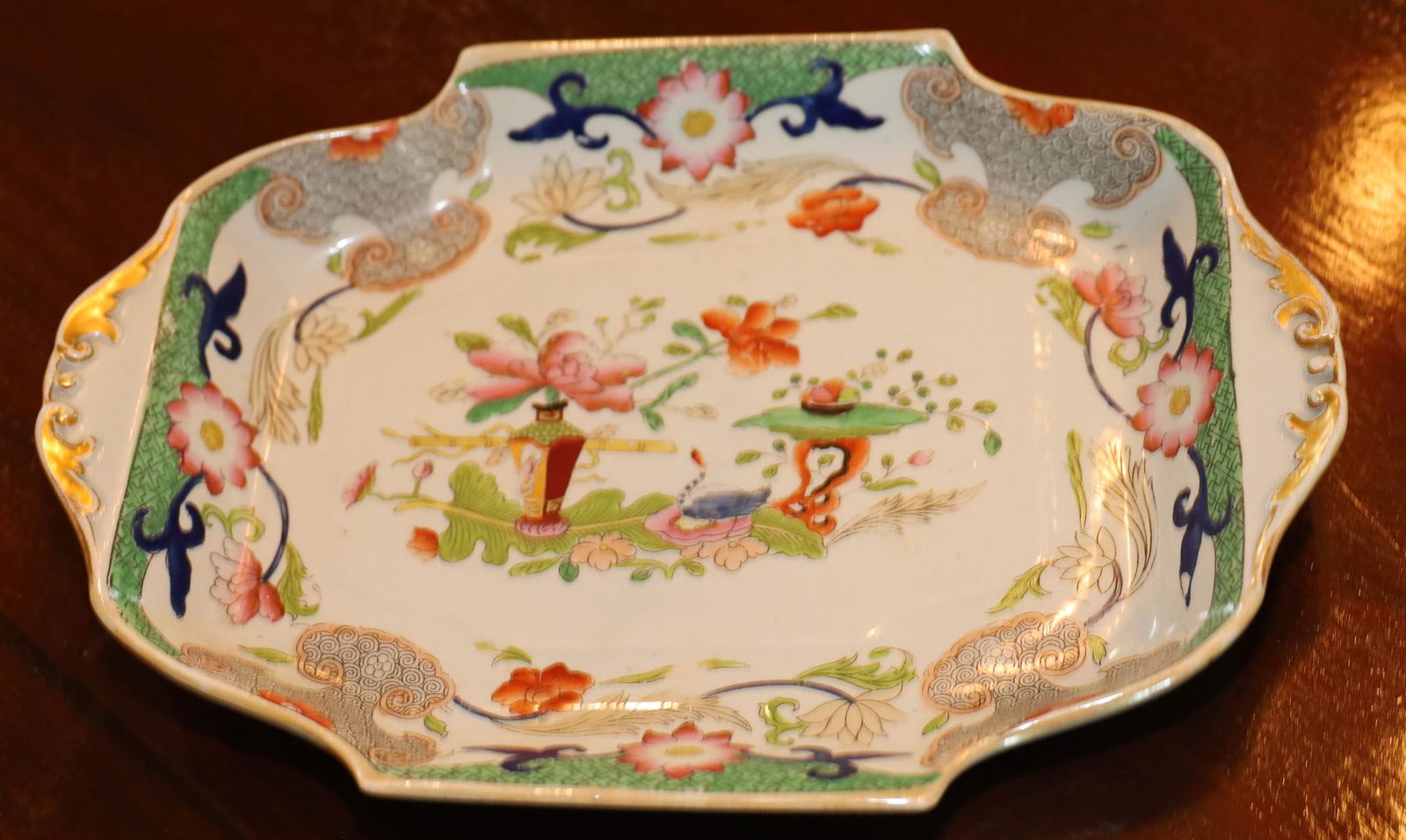 Masons Ironstone, Small Platter, 1880 W 7.5", L 10.75" (1 of 2)