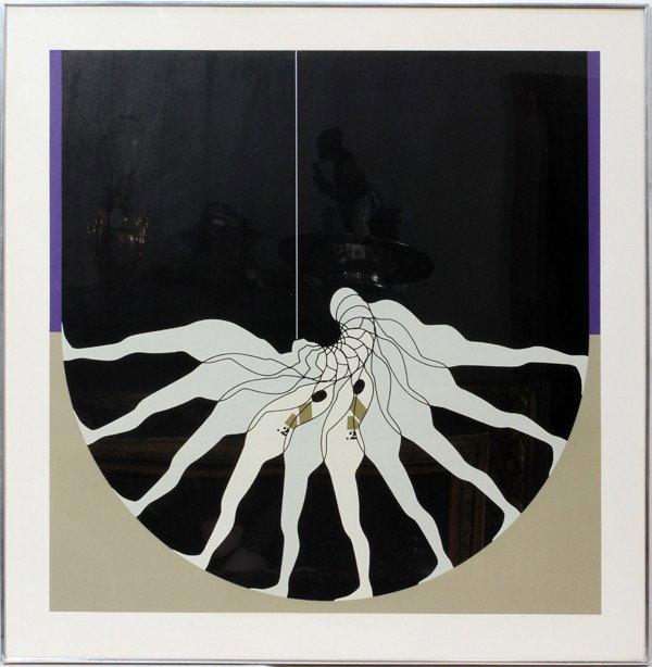 ERNEST TROVA (1927-2009), SCREENPRINT: ERNEST TROVA (AMERICAN 1927-2009), SCREENPRINT, 24" X 24", "MOONSCAPE SERIES, PLATE #1":Pencil signed; #53/175; framed.