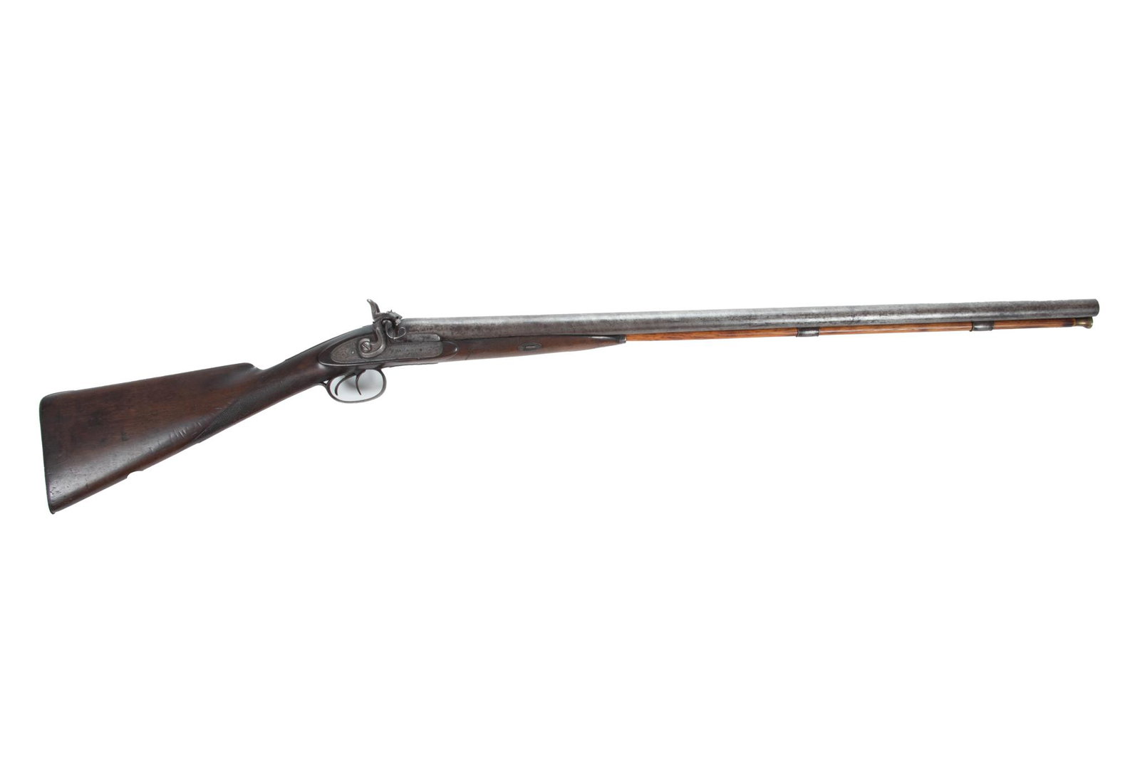 European Side By Side Percussion Cap Shotgun, 19th Century, L 32'' (1 of 5)
