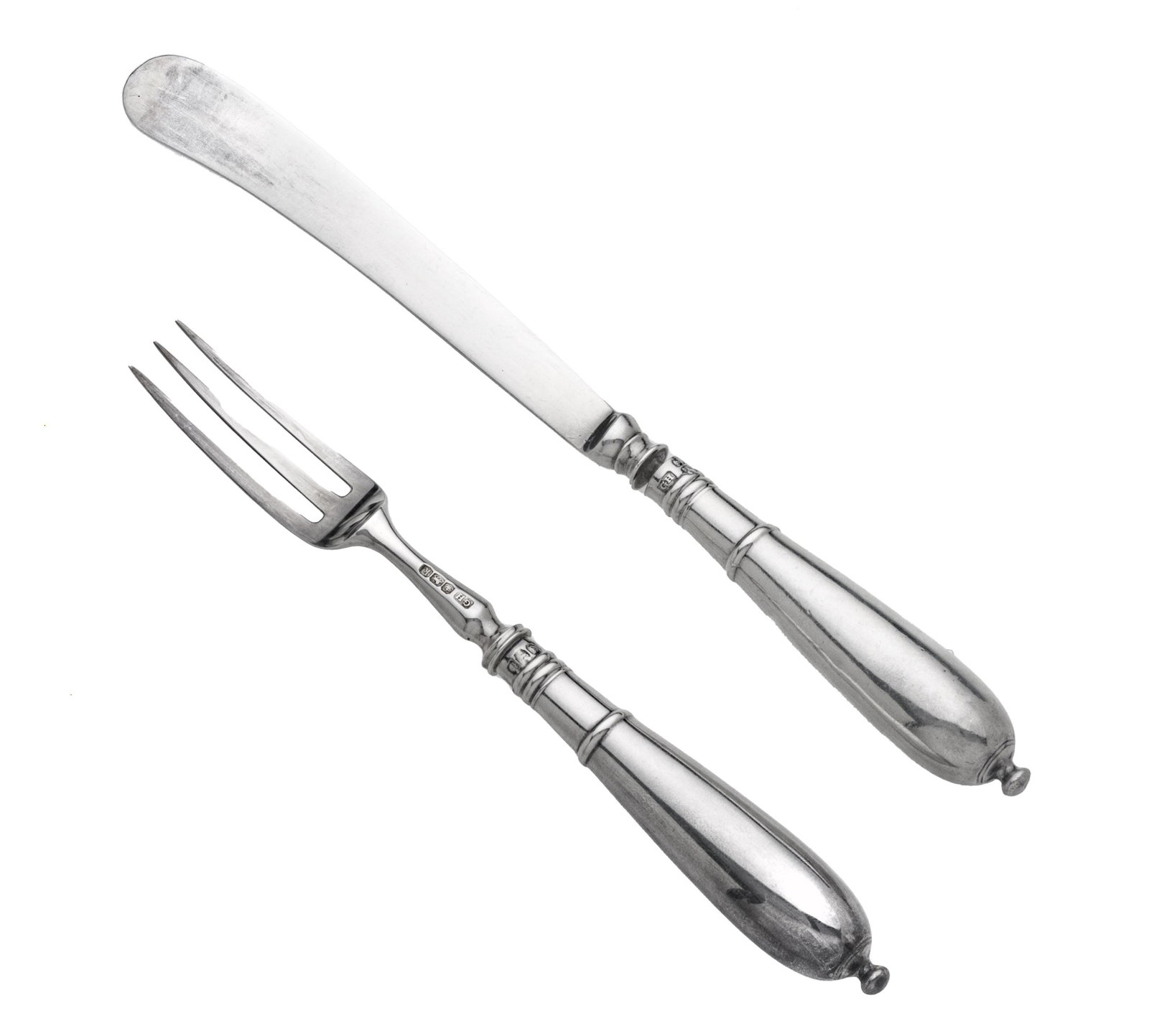 English Sterling Silver Dessert Set, 24 Pcs. (1 of 4)