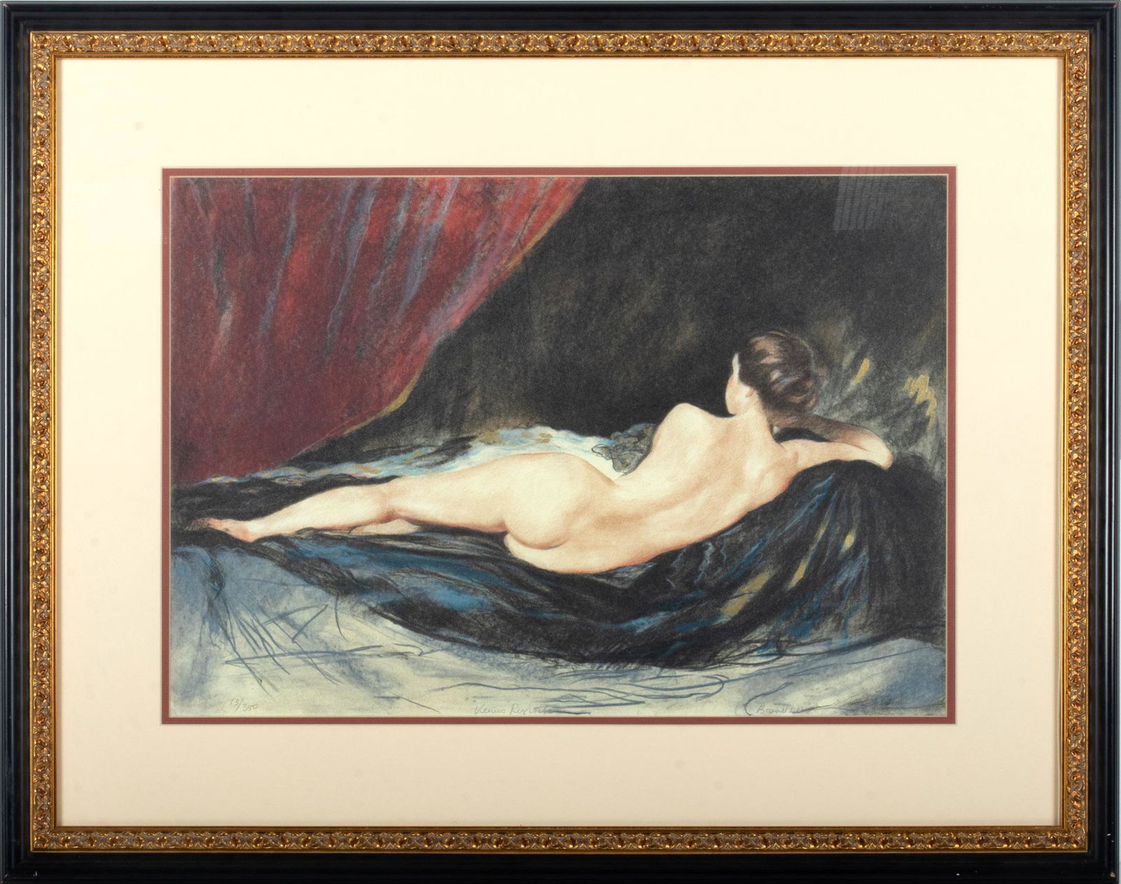 After Diego Valazquez,  Lithograph On Paper, "Venus Revisited", H 16'' W 22.5'' (1 of 4)