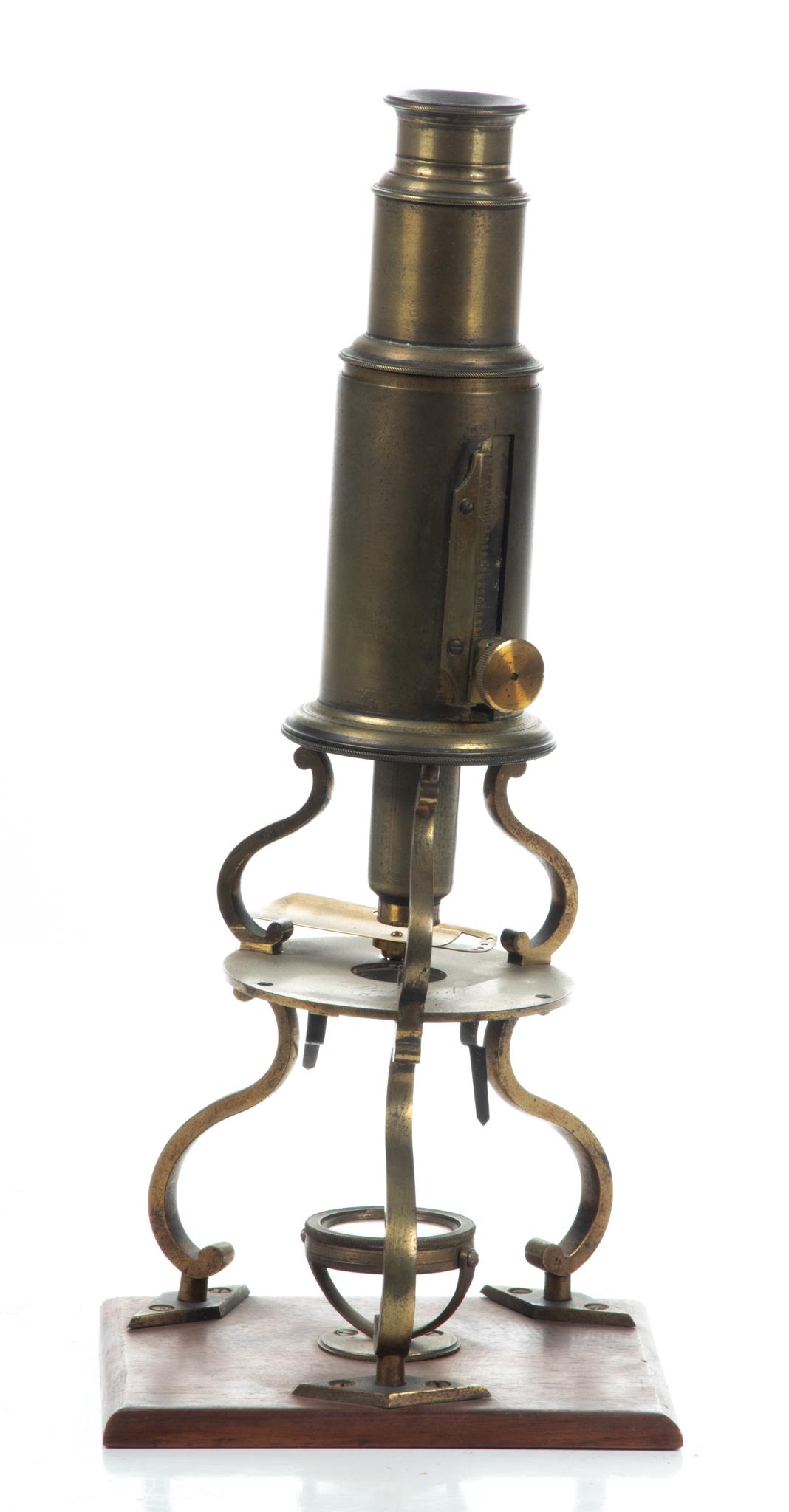 Dollond, London,  Culpeper-type Compound Monocular Microscope,  Early 19th C., H 12'' (1 of 6)