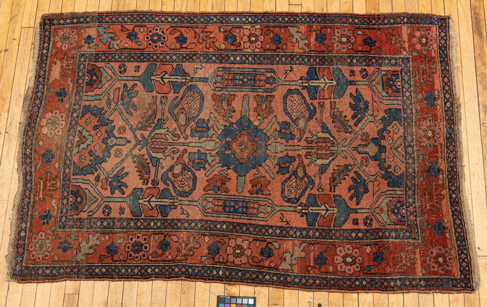 Persian Lilihan Handwoven Wool Rug, W 4' L 6' (1 of 2)