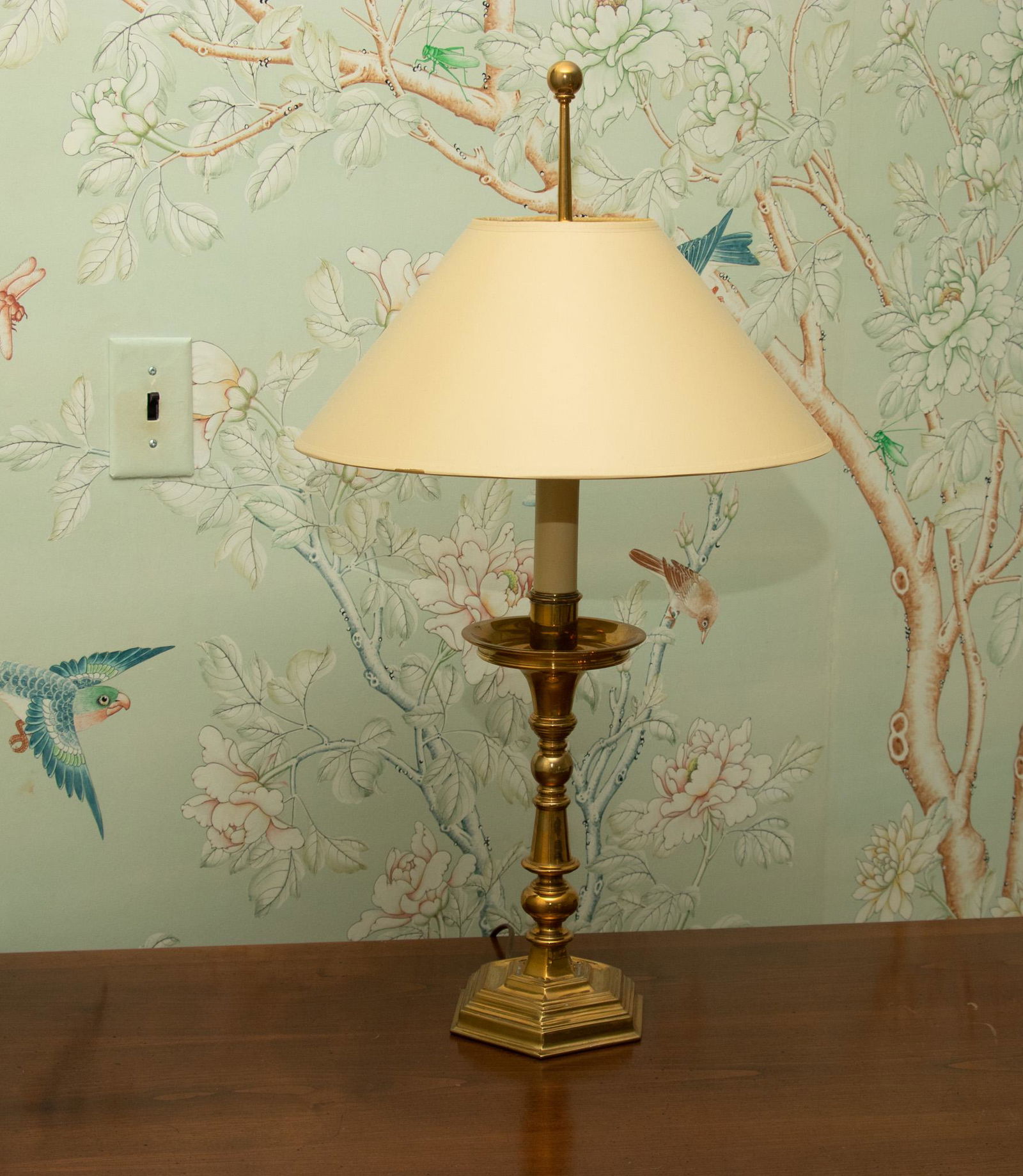 Chapman  Brass Lamp, H 27.5'' Dia. 5.25'' (1 of 1)