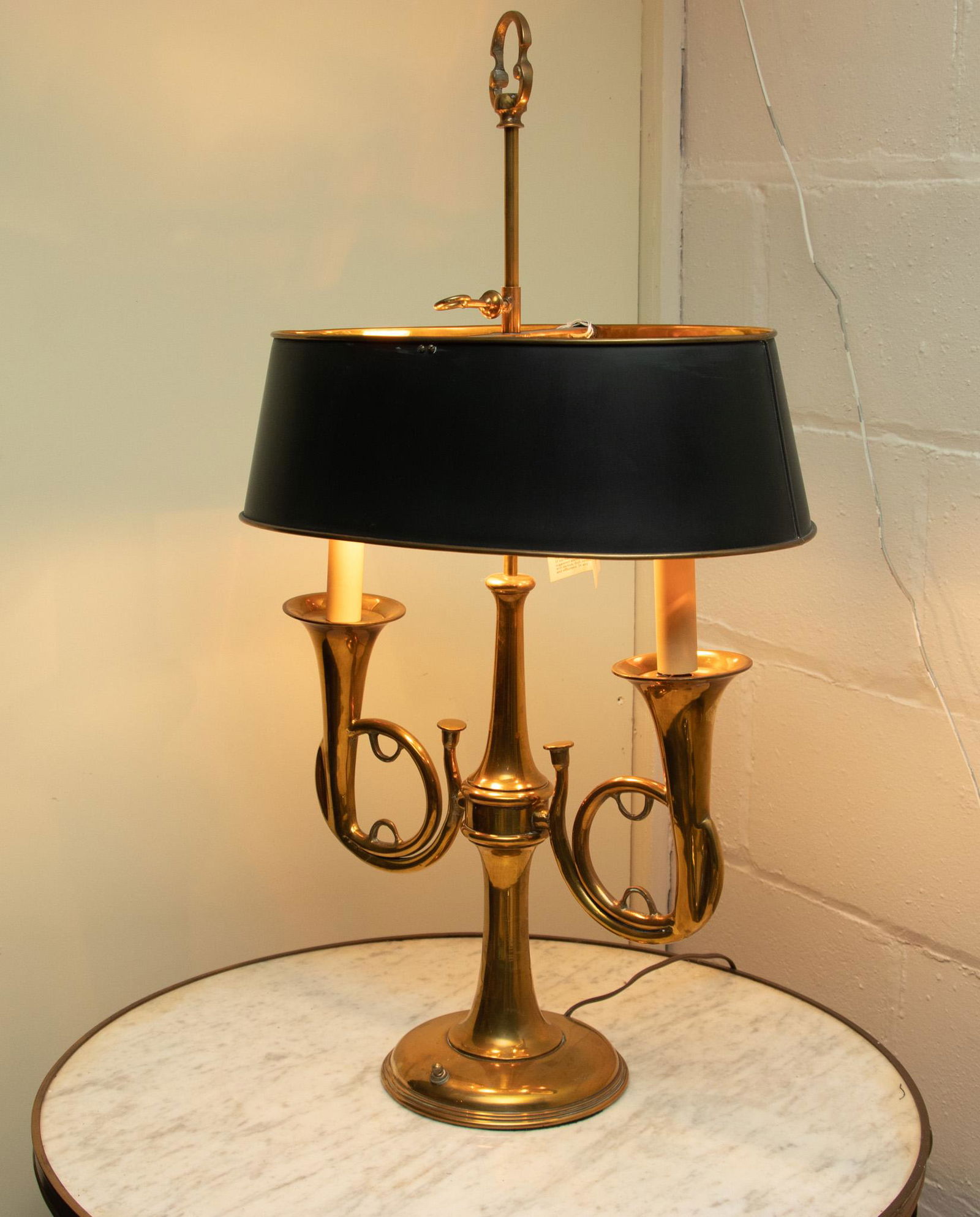 Chapman  Brass Bouillotte Lamp, H 29'' W 16'' (1 of 1)