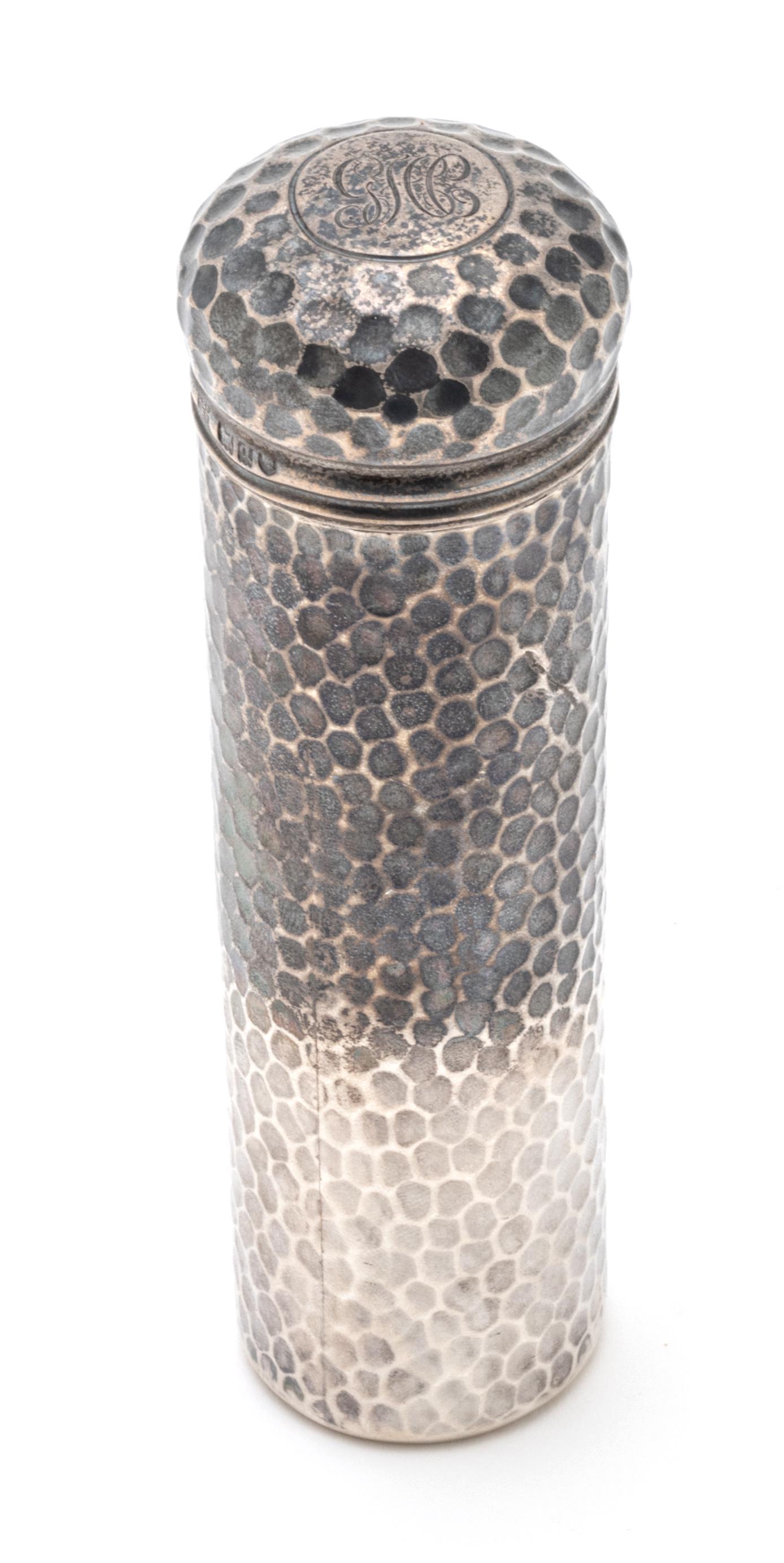 Drew And Sons, London,  Sterling Silver Cigar Case, C. 1901, L 5.25'' Dia. 1.5'' 3.24 Toz (1 of 4)