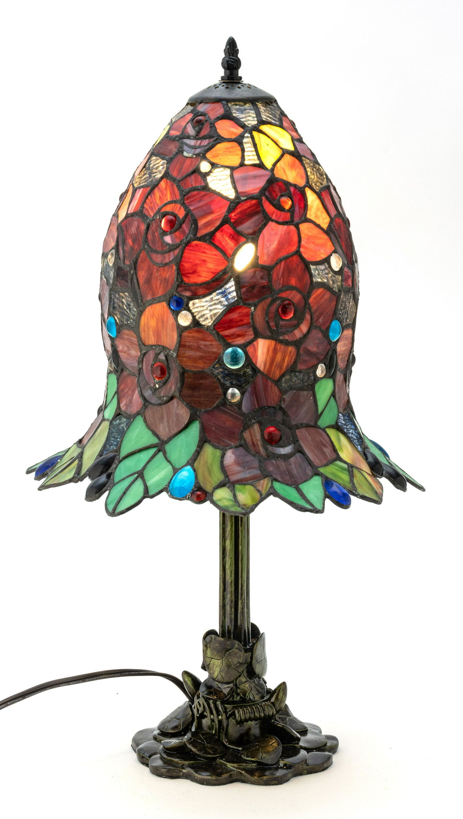Leaded Glass Table Lamp H 29'' Dia. 13'' (1 of 4)
