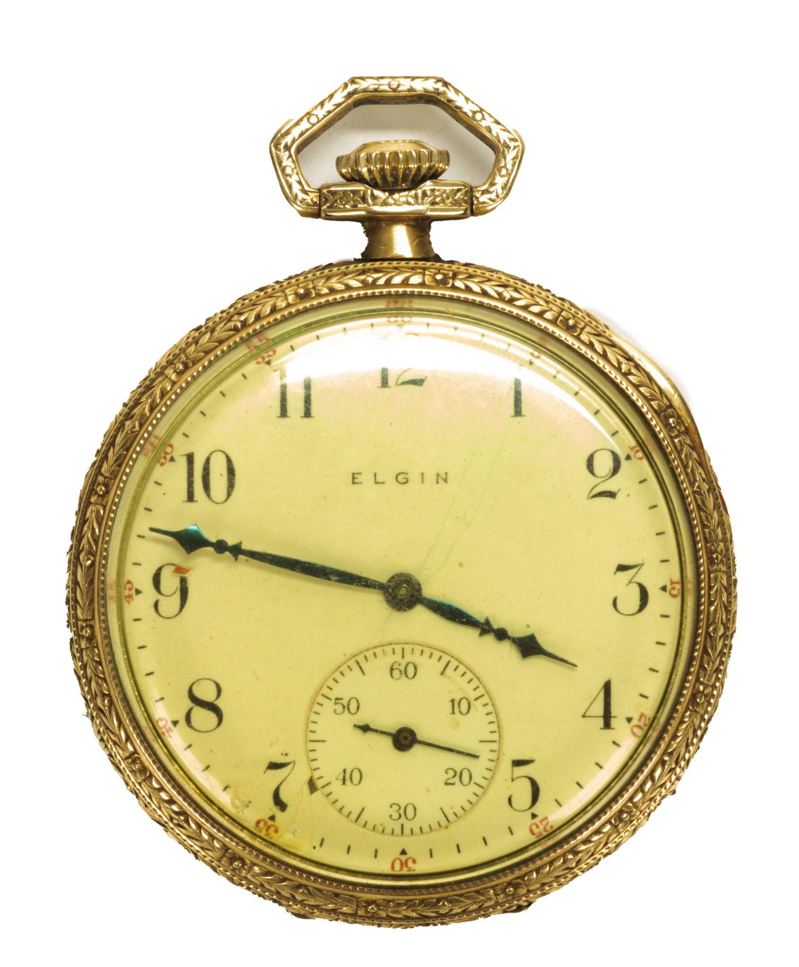 1910 elgin top pocket watch
