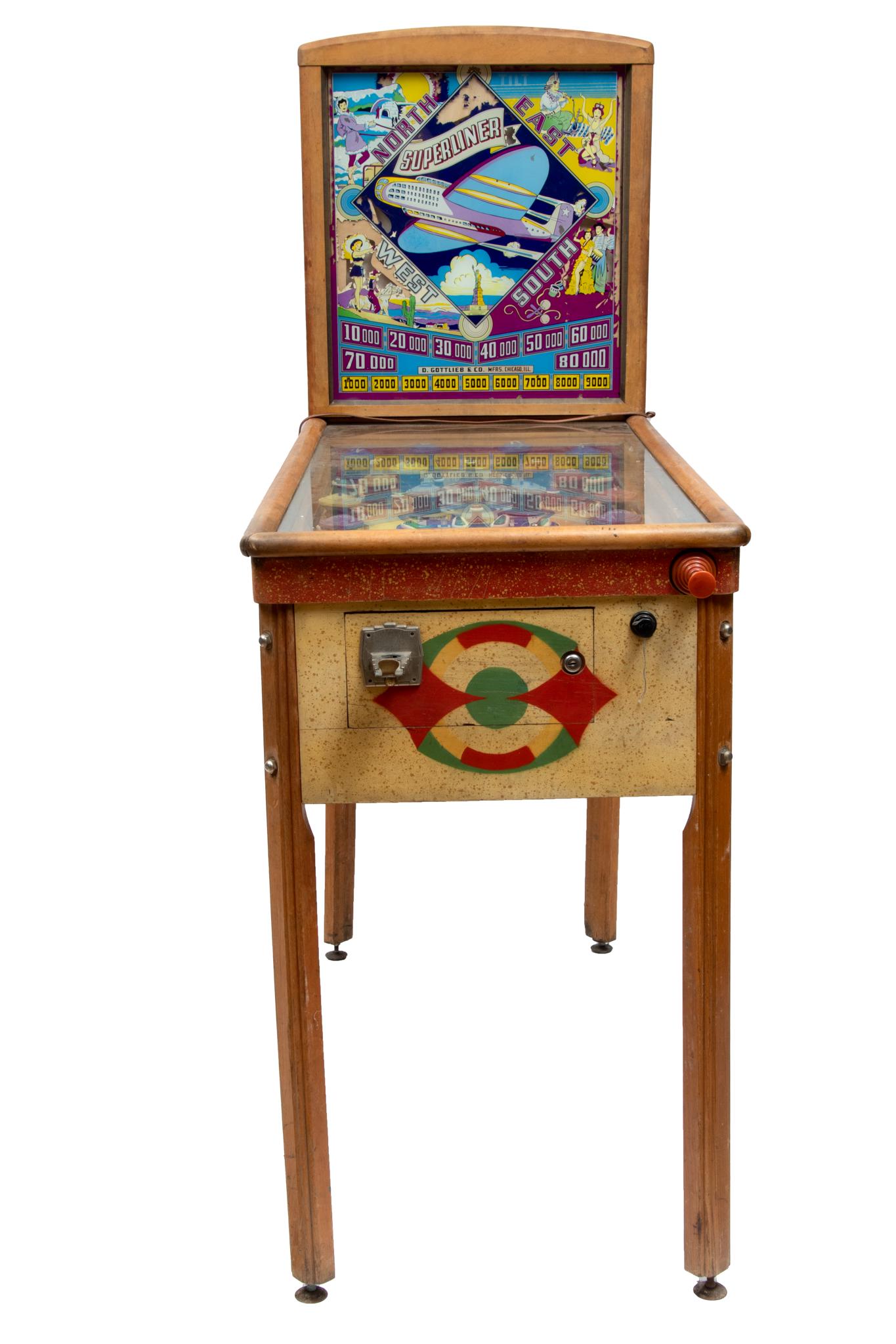 Superliner  Pinball Machine, D. Gotlieb & Co H 66'' W 23'' L 52'' (1 of 5)