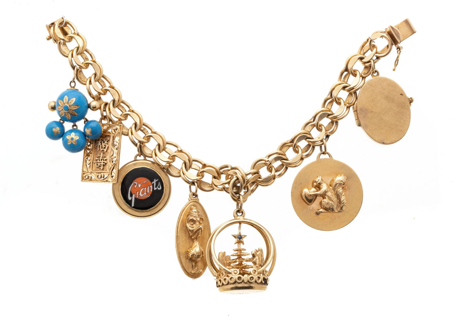 14 K Yellow Gold Charm Bracelet, 85 Grams L 7'' (1 of 5)