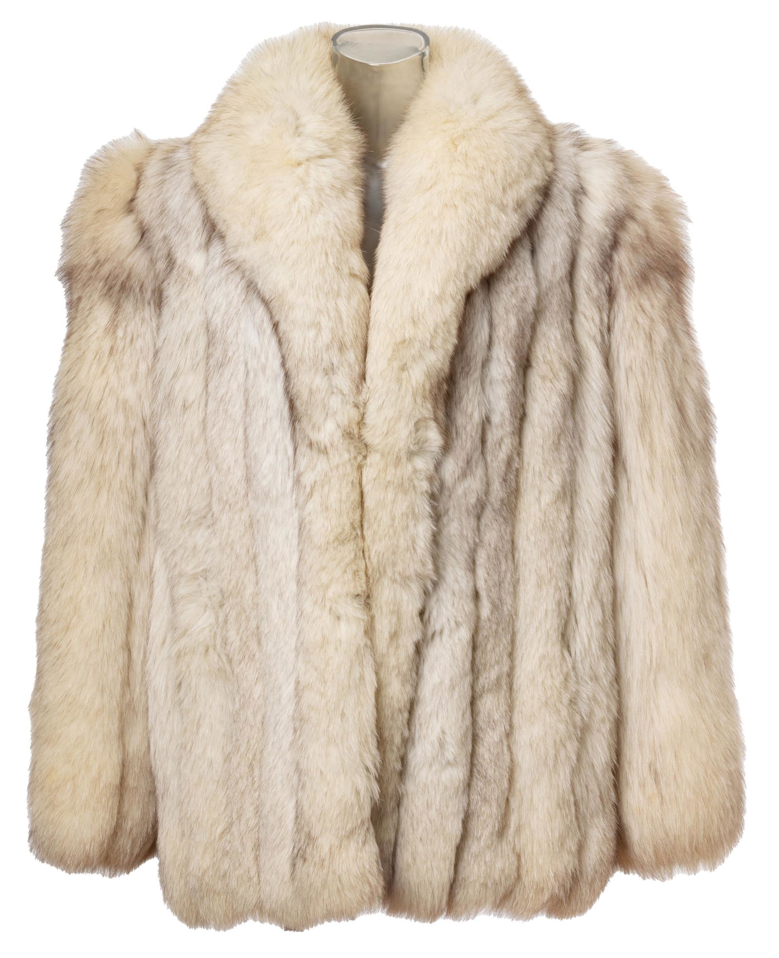Women's Fox Fur Jacket, H 31'' Size: Medium (1 of 3)