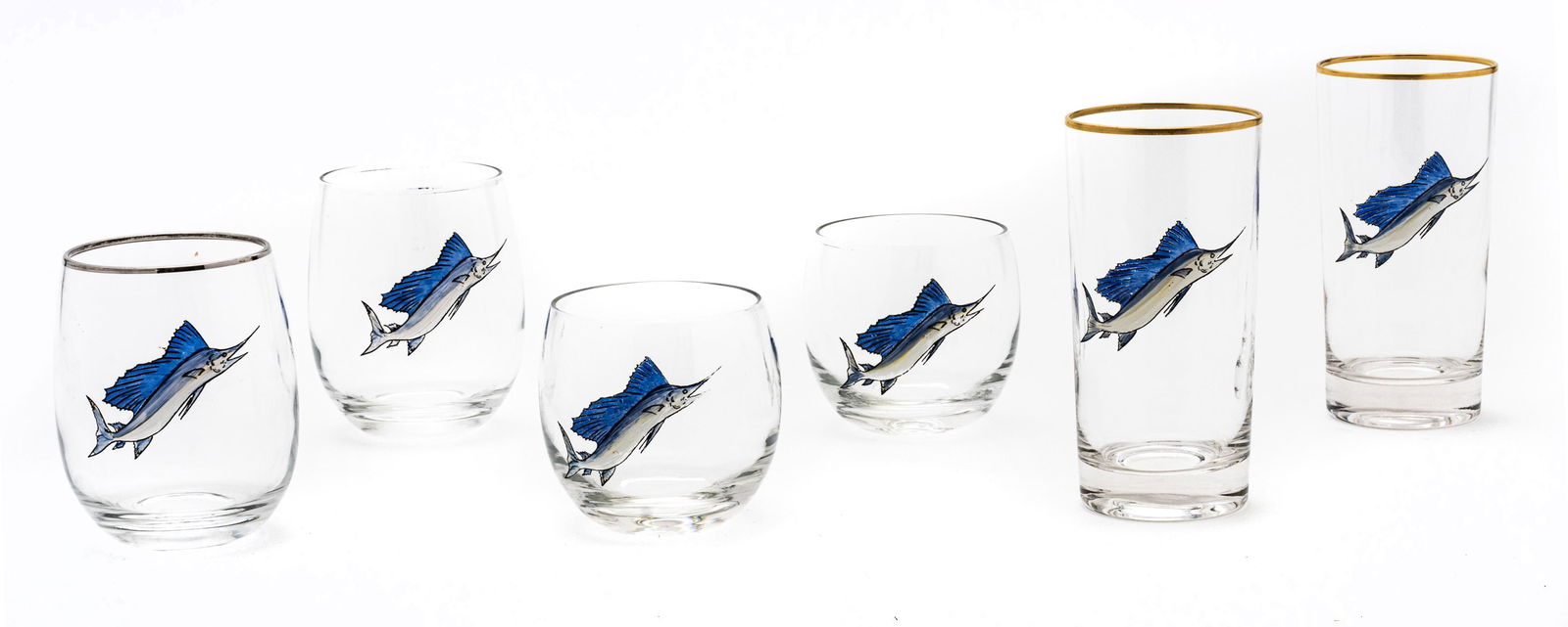 Swordfish Theme Glassware 19 pcs (1 of 3)
