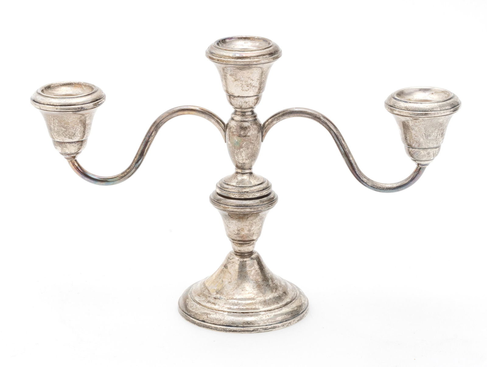 Sterling Silver Three Light Candelabras 1 pc (1 of 3)