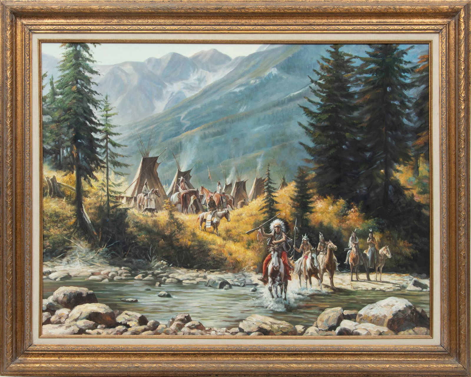 Andrew Weissman (American, 20th C.) Oil On Canvas, "Crow Country", H 30'' W 40'' (1 of 3)