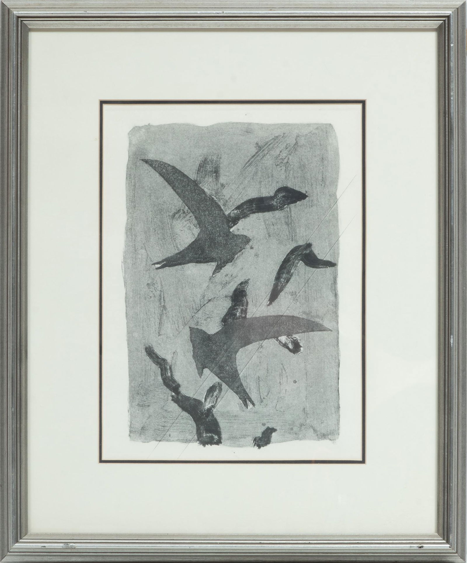 After George Braque (French, 1882-1963) Etching On Paper, Birds In Flight, After H 12'' W 8'' (1 of 3)