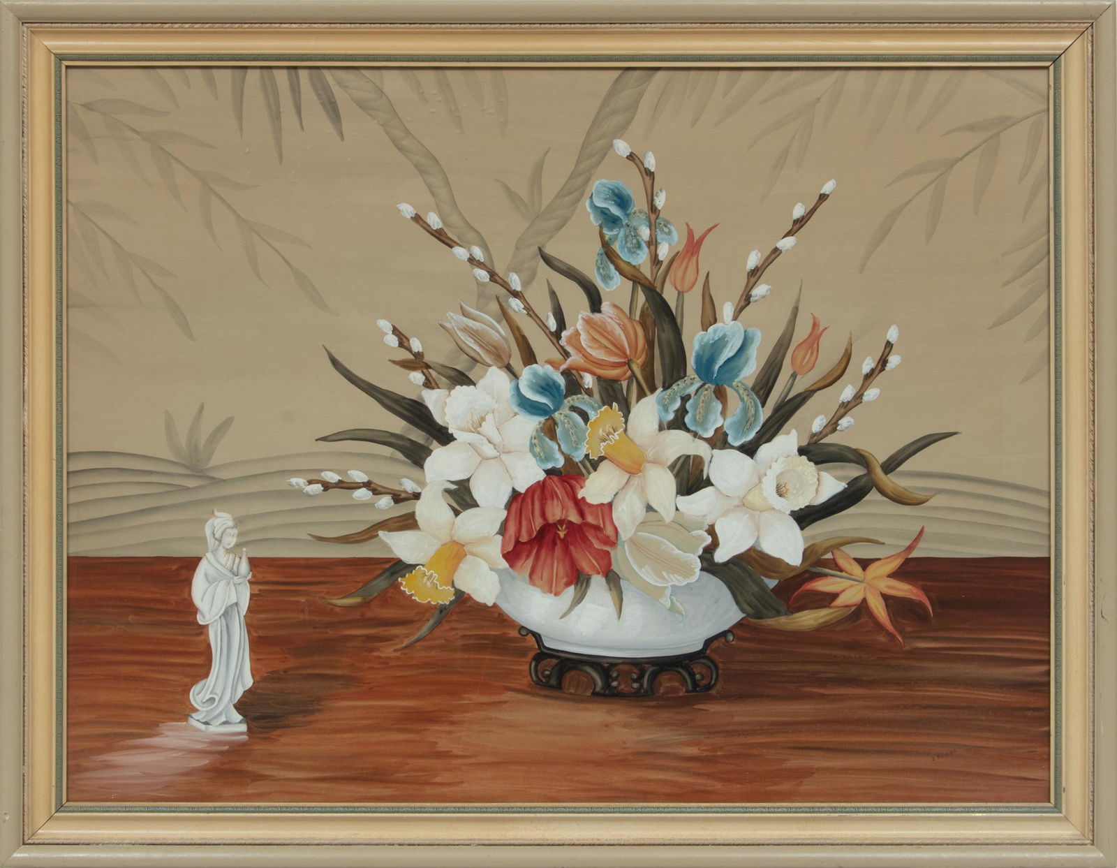 D. Potter, Watercolor And Gouache, Still Life Of Flowers, H 29'' W 40'' (1 of 4)
