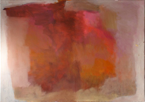 JAMES FEKETE, OIL ON CANVAS, 47" X 66" UNTITLED: JAMES FEKETE, OIL ON CANVAS, 47" X 66" UNTITLED COMPOSITION:Unsigned; unframed. Fekete: Michigan artist formerly associated with Walt Disney Studios, J. Handy and W.G. Ford Co.