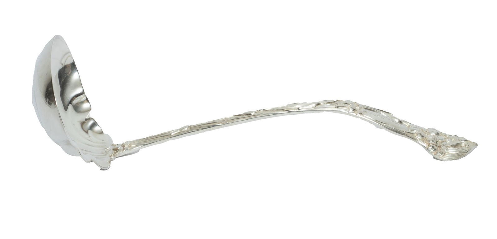 Sterling Silver Soup Ladle, Lily Of Valley Pattern C. 1908, L 12'' 9.5t oz (1 of 6)