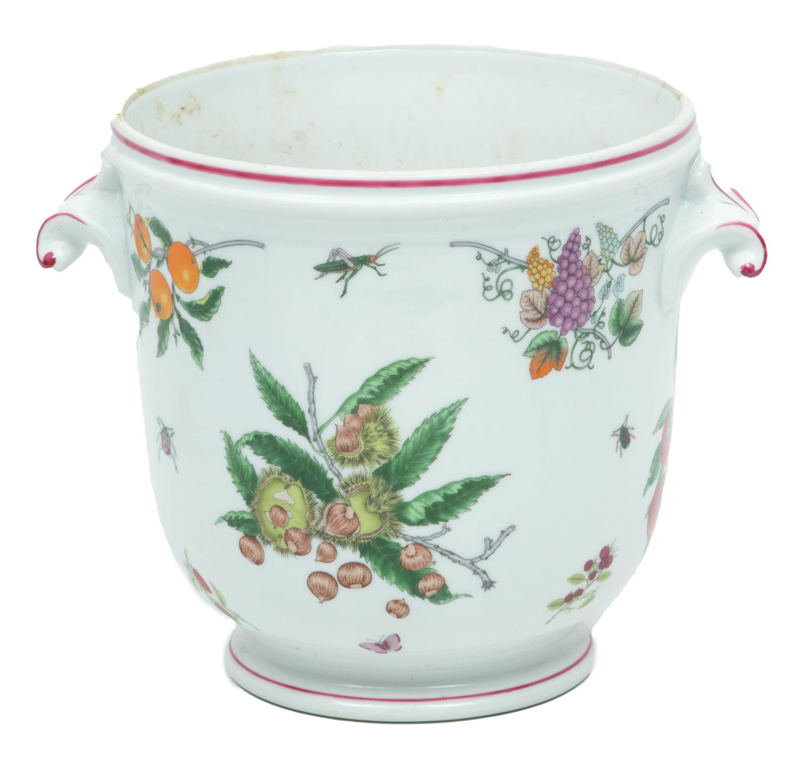 Richard Ginori For Gucci (Italy) Porcelain Jardiniere, H 7'' W 7'' L 9'': Richard Ginori For Gucci (Italy) Porcelain Jardiniere, H 7'' W 7'' L 9'' | A porcelain jardiniere by Richard Ginori for Gucci. Bearing signature branding to the underside. Provenance: Property of a Bl