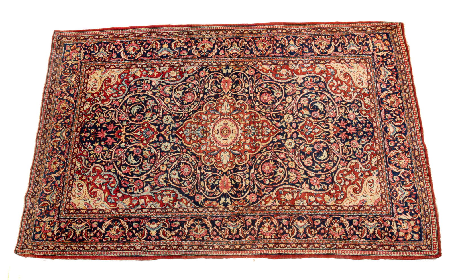 Persian Qum Handwoven Wool Rug, W 4' 5'' L 6' 10'' (1 of 2)