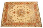 Persian Tabriz Handwoven Wool With Silk Highlights Rug W 5' 3'' L 6' 11''