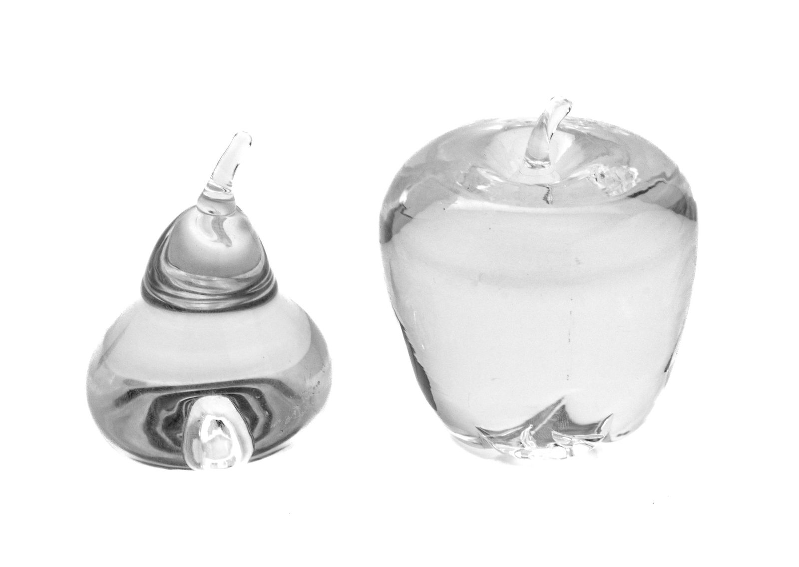 Steuben Blown Glass Apple And Pear H 3.5'' (1 of 4)