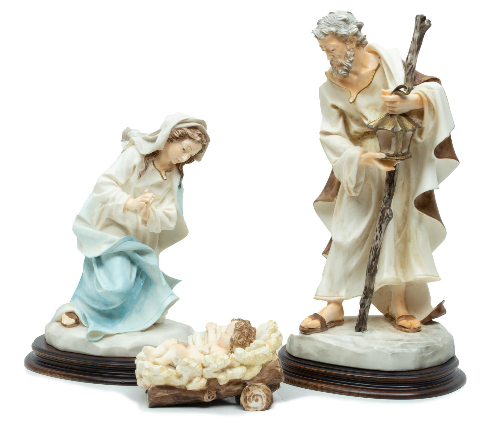Santini Bisque Porcelain Nativity Set H 18'' 3 pcs (1 of 6)