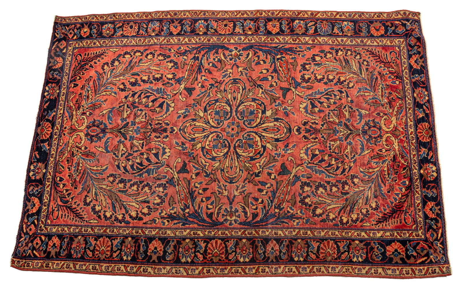 Persian Sarouk Handwoven Wool Rug W 4' 4'' L 6' 2'' (1 of 2)