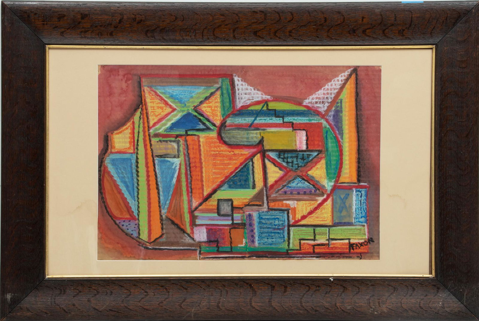 Jack Faxon Mixed Media Including Watercolor H 13'' W 19'' (1 of 4)