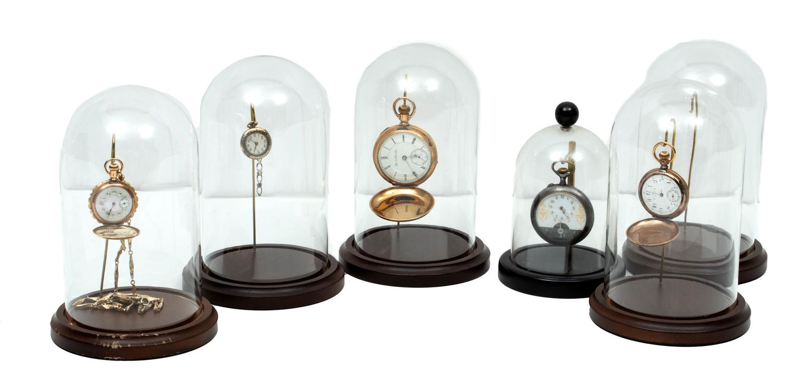 Vintage Pocket Watches Elgin, Waltham, Elgin Lady's, Railroad, Raymond Ca. 1900, 5 pcs (1 of 19)