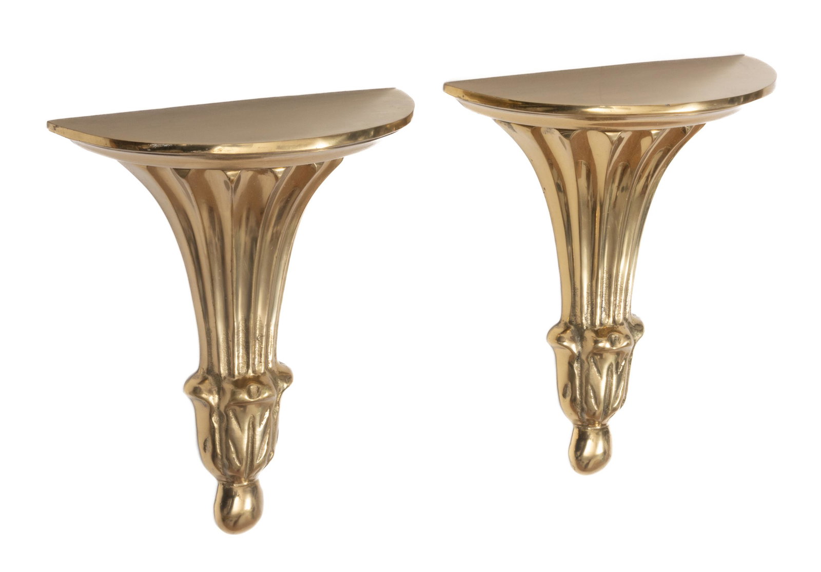Classic Design Brass Shelves H 9'' W 7.5'' 1 Pair (1 of 4)